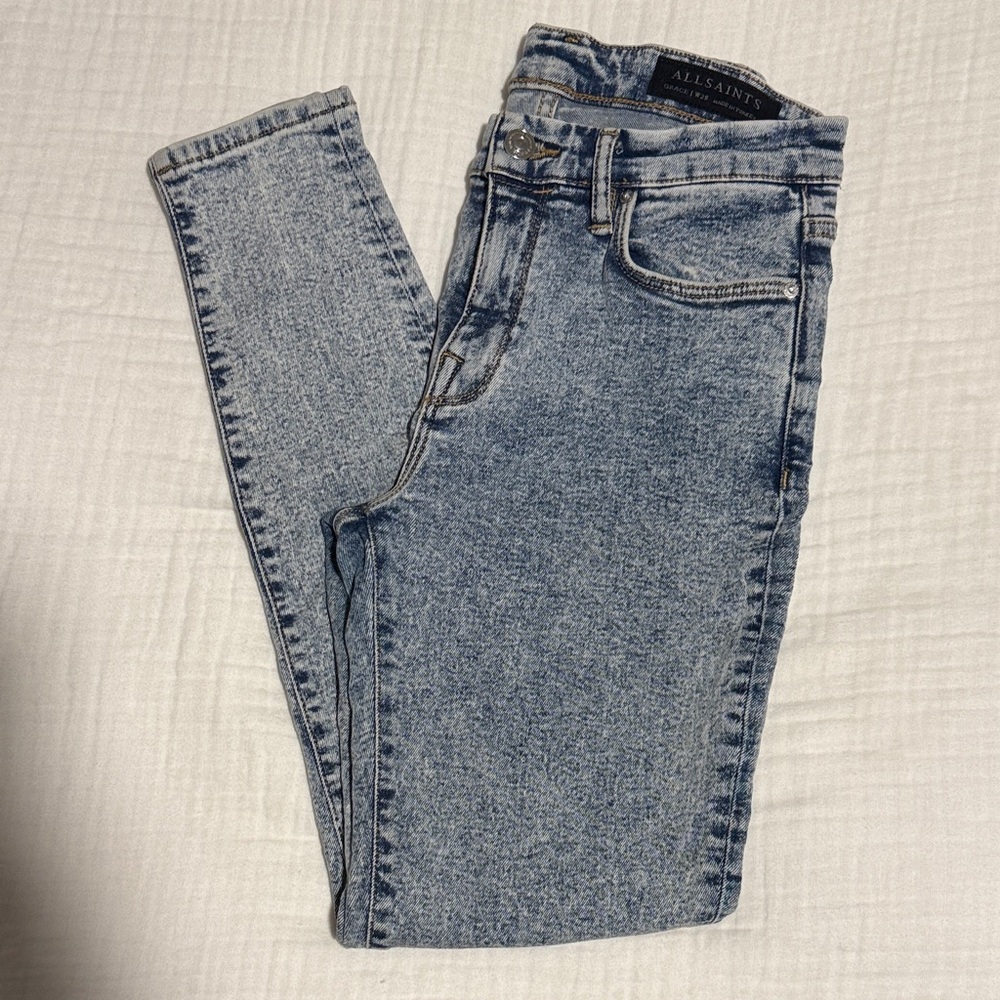 AllSaints Grace mid-rise skinny jeans
